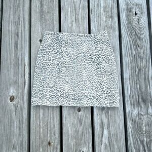 Leopard Print Skirt - Small